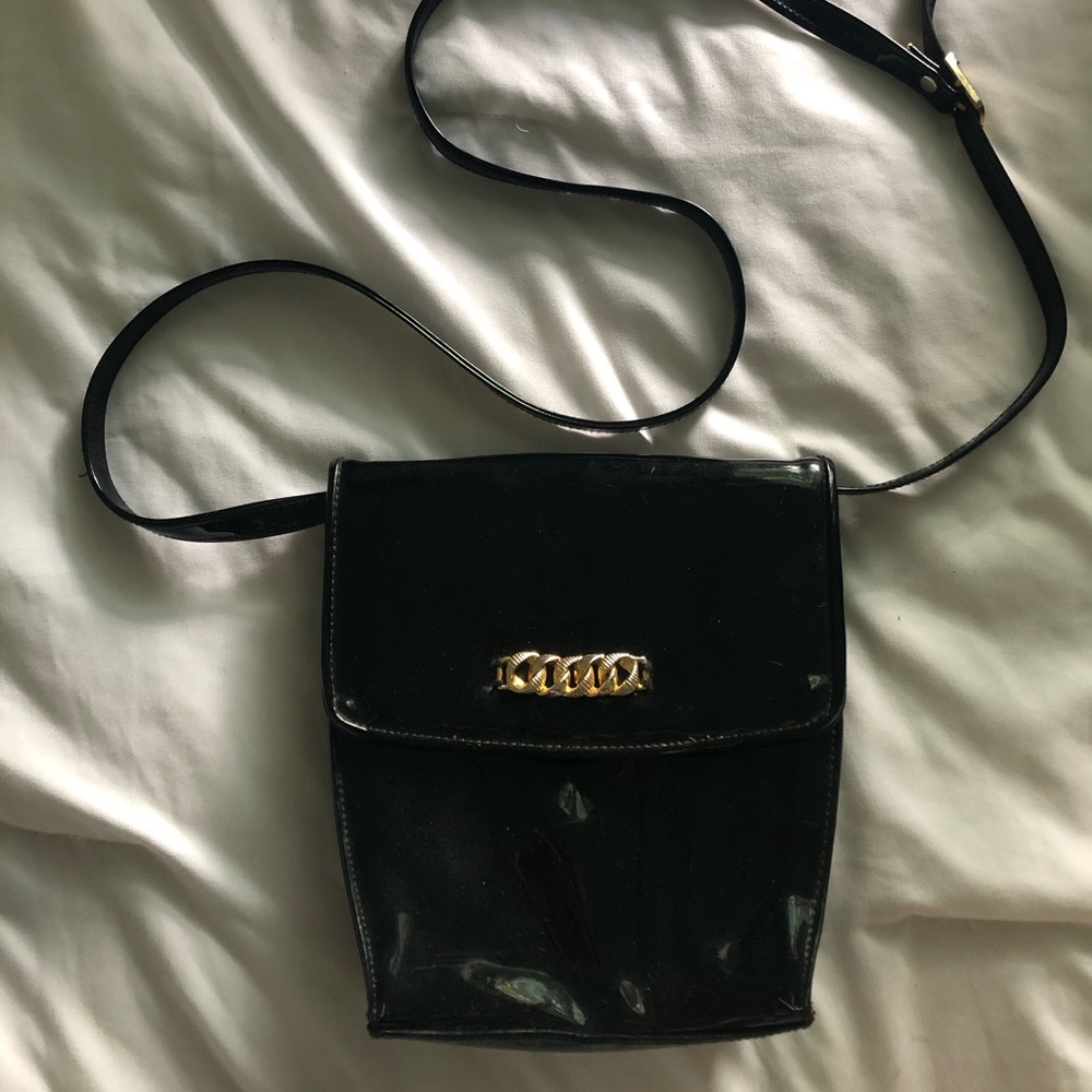 Vintage black crossbody bag